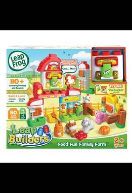 LeapFrog LeapBuilders  Farm Learning Blocks Toy missing hay and pitch fork